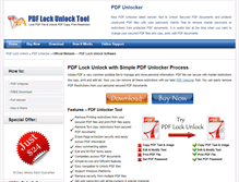 Tablet Screenshot of pdfunlocker.pdflockunlock.com