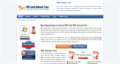 Desktop Screenshot of pdfunlocktool.pdflockunlock.com